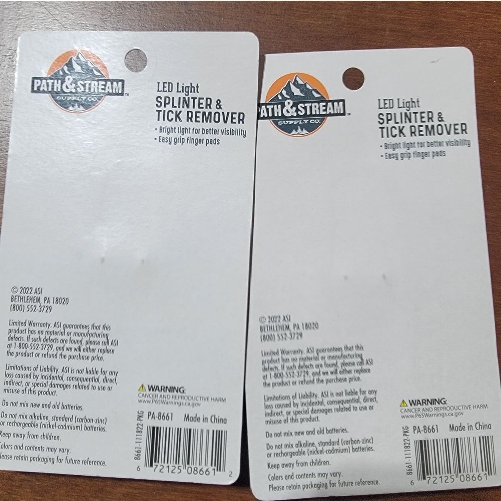 LED Light Splinter & Tick Remover - Silver - Picture 2 of 2